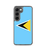 Coque Téléphone Drapeau de Sainte-Lucie - Pixelforma 