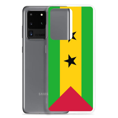 Coque téléphone drapeau de sao tomé-et-principe - pixelforma