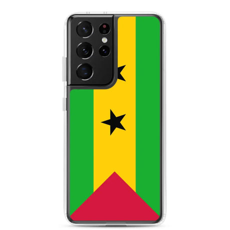 Coque téléphone drapeau de sao tomé-et-principe - pixelforma