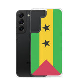 Coque téléphone drapeau de sao tomé-et-principe - pixelforma