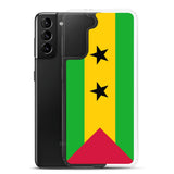 Coque téléphone drapeau de sao tomé-et-principe - pixelforma