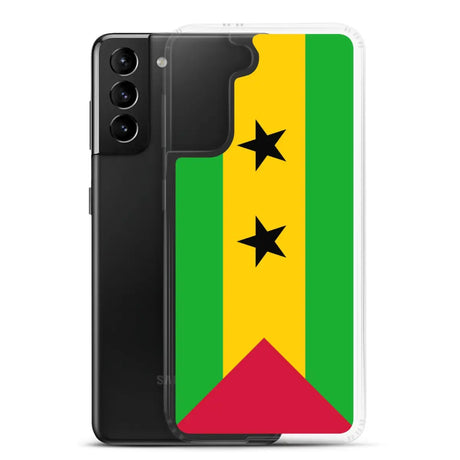 Coque téléphone drapeau de sao tomé-et-principe - pixelforma