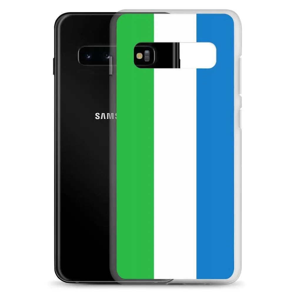 Coque téléphone drapeau de sierra leone - pixelforma