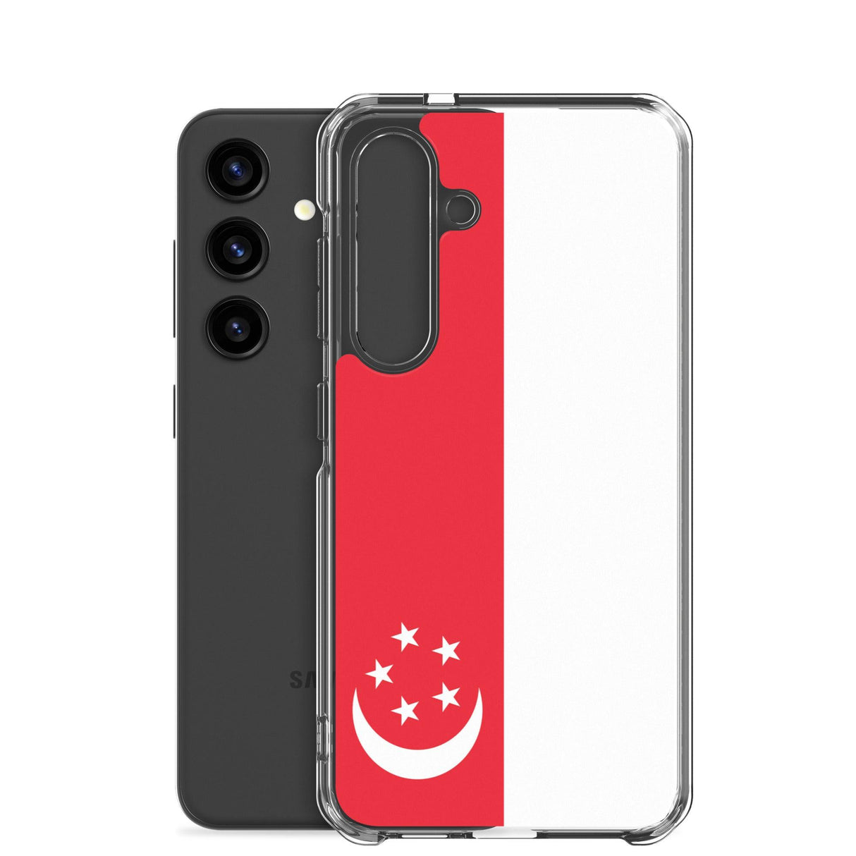 Coque Téléphone Drapeau de Singapour - Pixelforma