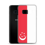 Coque Téléphone Drapeau de Singapour - Pixelforma