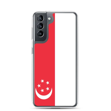 Coque téléphone drapeau de singapour - pixelforma
