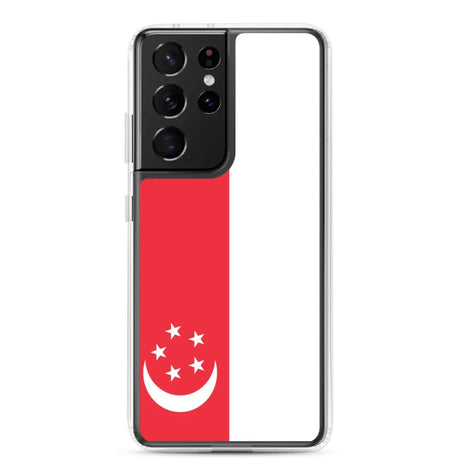 Coque Téléphone Drapeau de Singapour - Pixelforma 