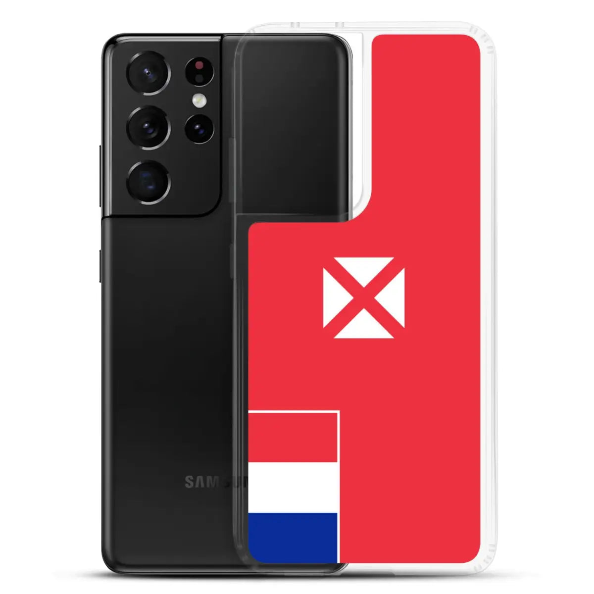 Coque téléphone drapeau de wallis-et-futuna - pixelforma