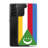 Coque téléphone drapeau des comores - pixelforma