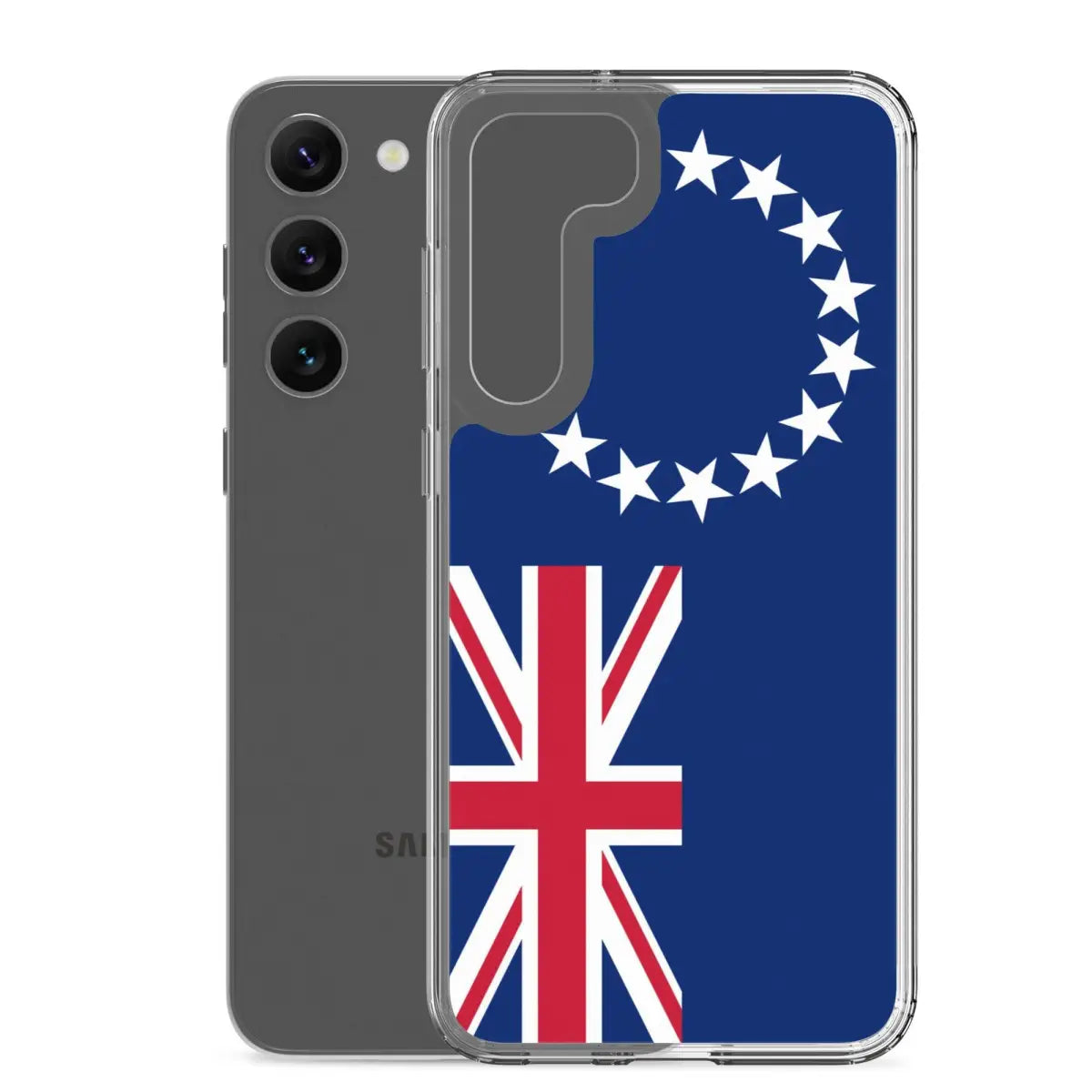 Coque téléphone drapeau des îles cook - pixelforma