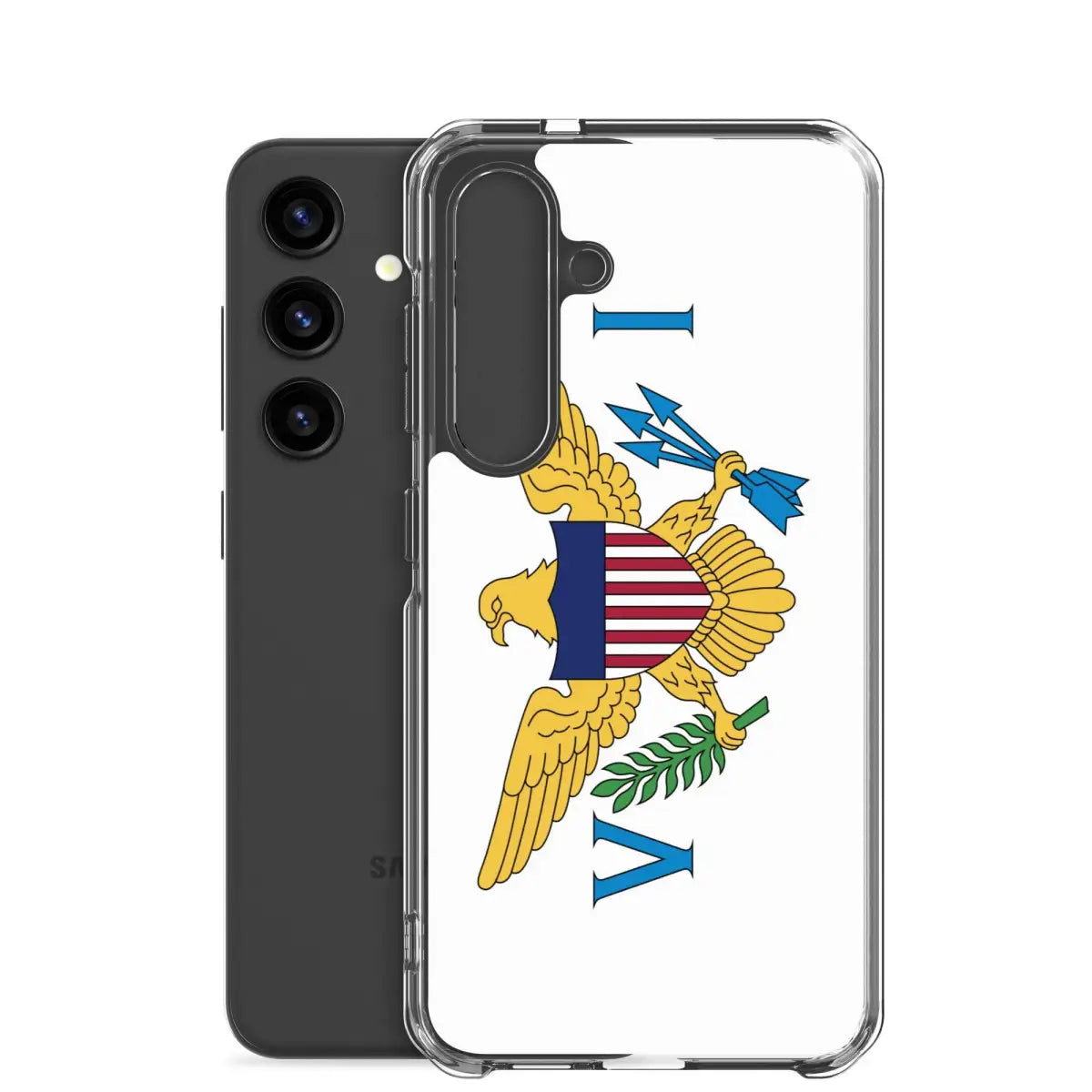 Coque téléphone drapeau des îles vierges des états-unis - pixelforma