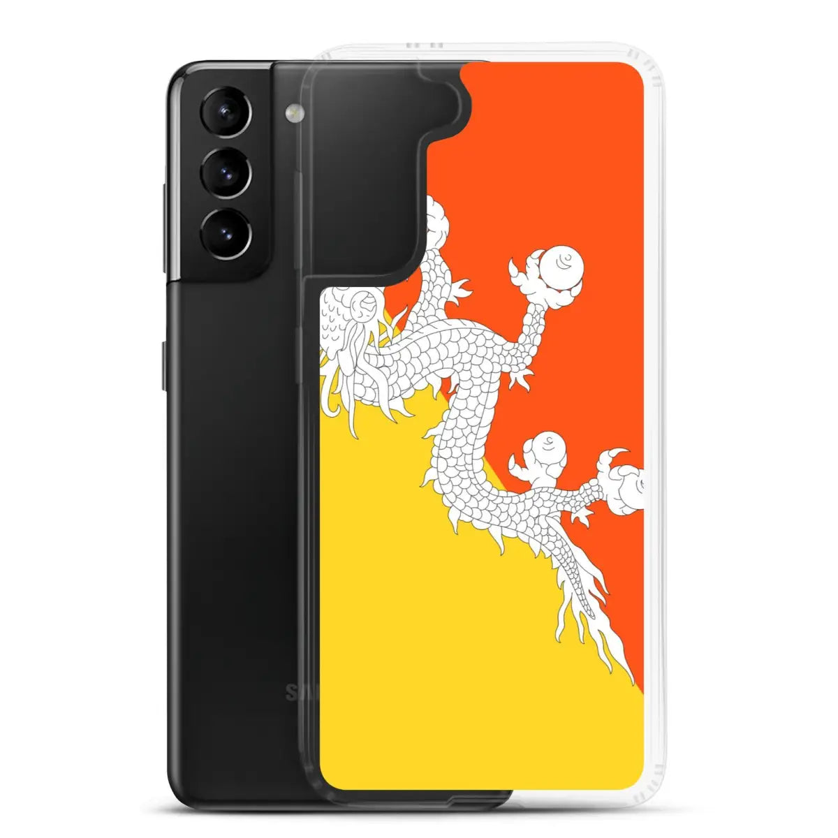 Coque téléphone drapeau du bhoutan - pixelforma