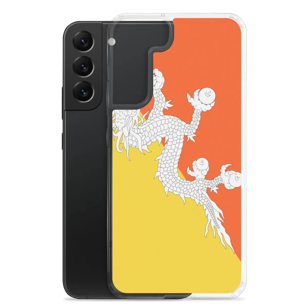 Coque téléphone drapeau du bhoutan - pixelforma
