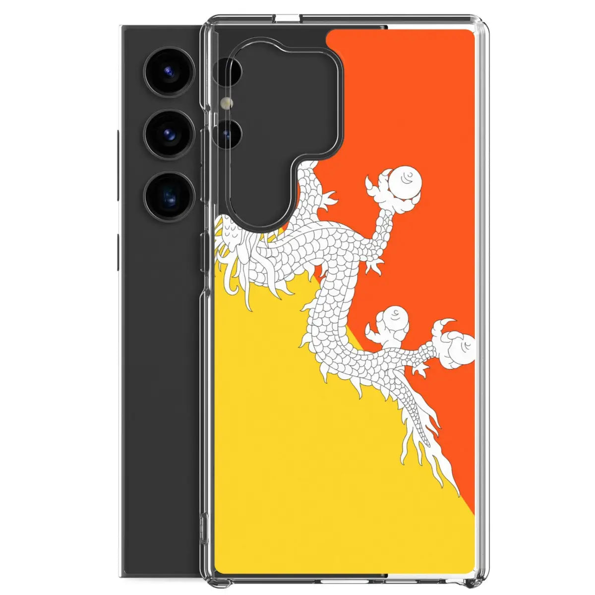 Coque téléphone drapeau du bhoutan - pixelforma