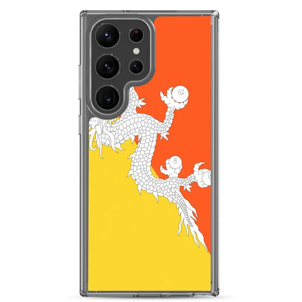 Coque téléphone drapeau du bhoutan - pixelforma