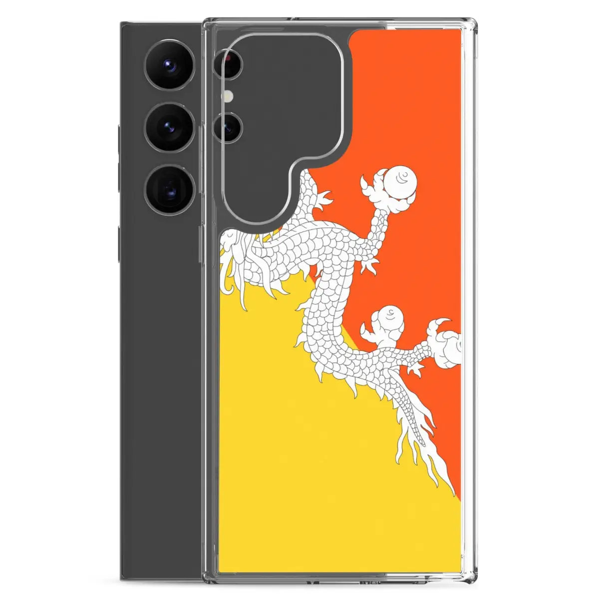 Coque téléphone drapeau du bhoutan - pixelforma