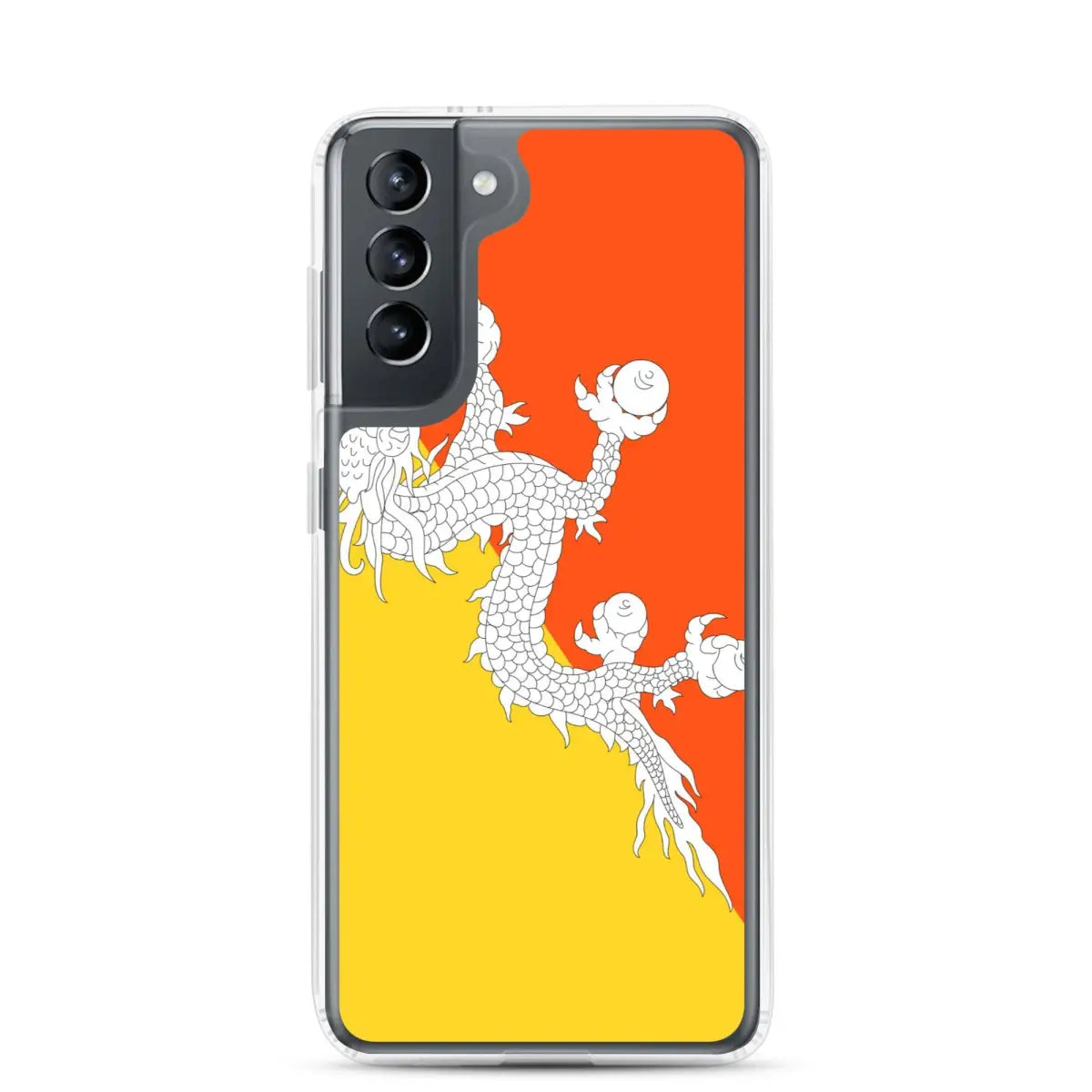 Coque téléphone drapeau du bhoutan - pixelforma