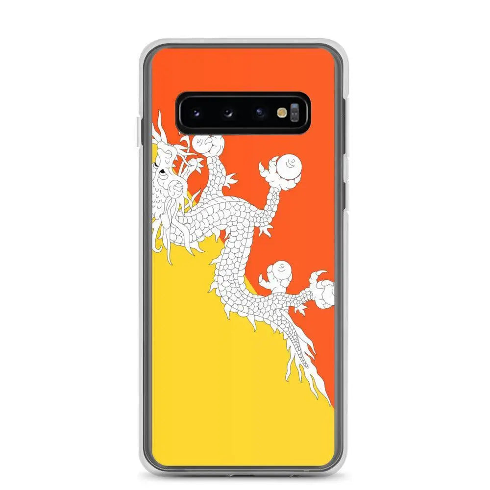 Coque téléphone drapeau du bhoutan - pixelforma