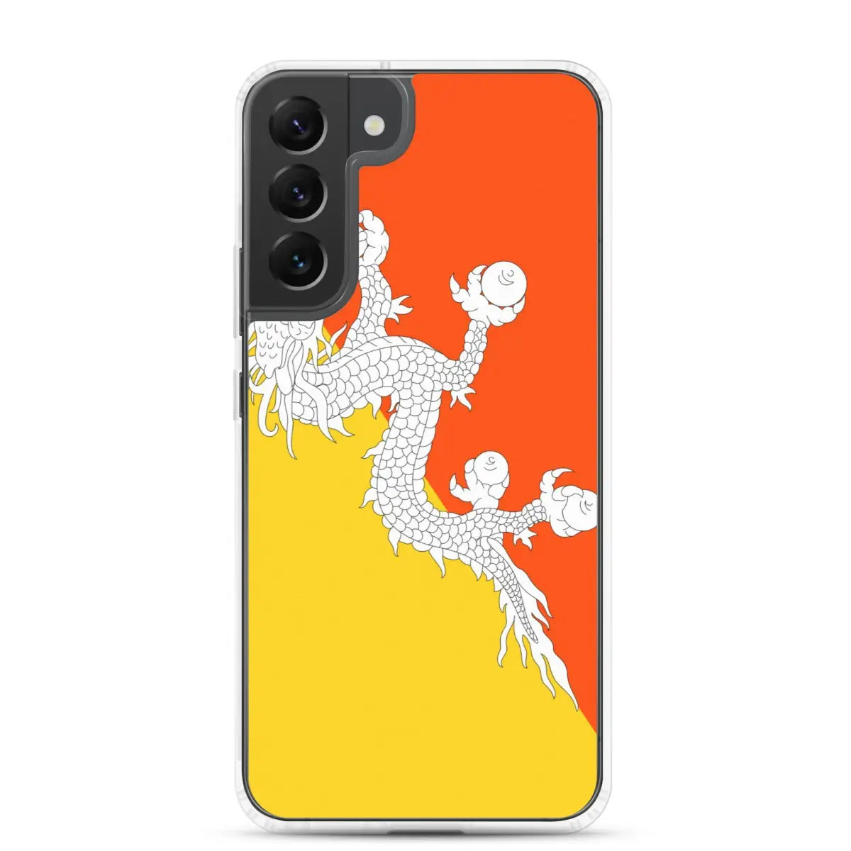 Coque téléphone drapeau du bhoutan - pixelforma