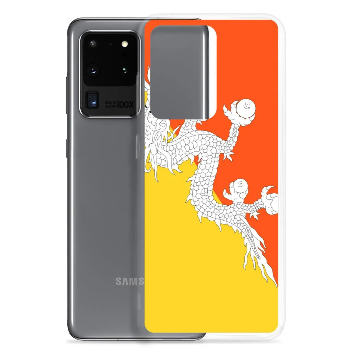 Coque téléphone drapeau du bhoutan - pixelforma