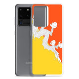 Coque téléphone drapeau du bhoutan - pixelforma