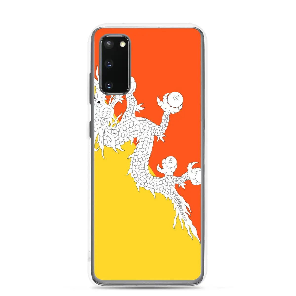 Coque téléphone drapeau du bhoutan - pixelforma