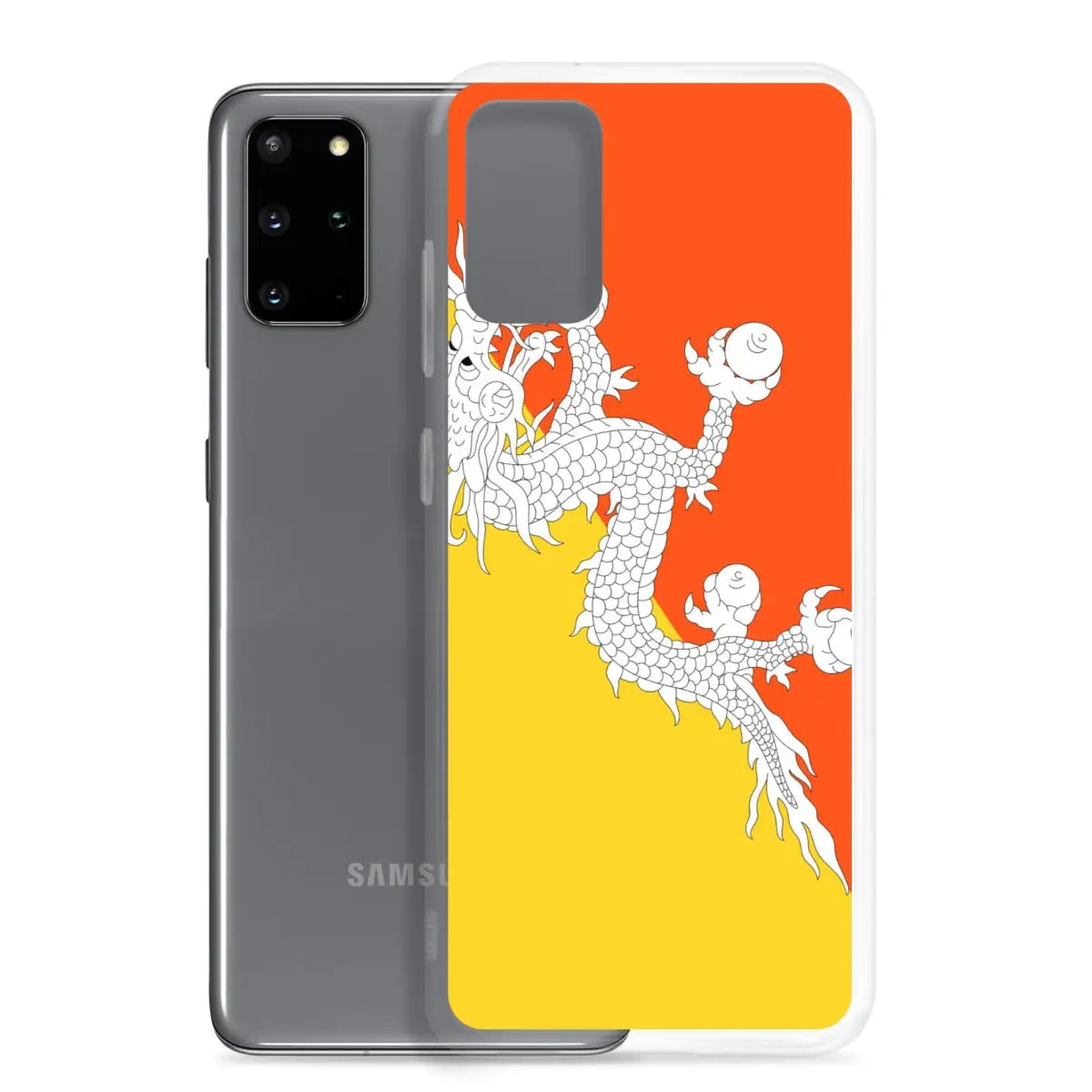 Coque téléphone drapeau du bhoutan - pixelforma