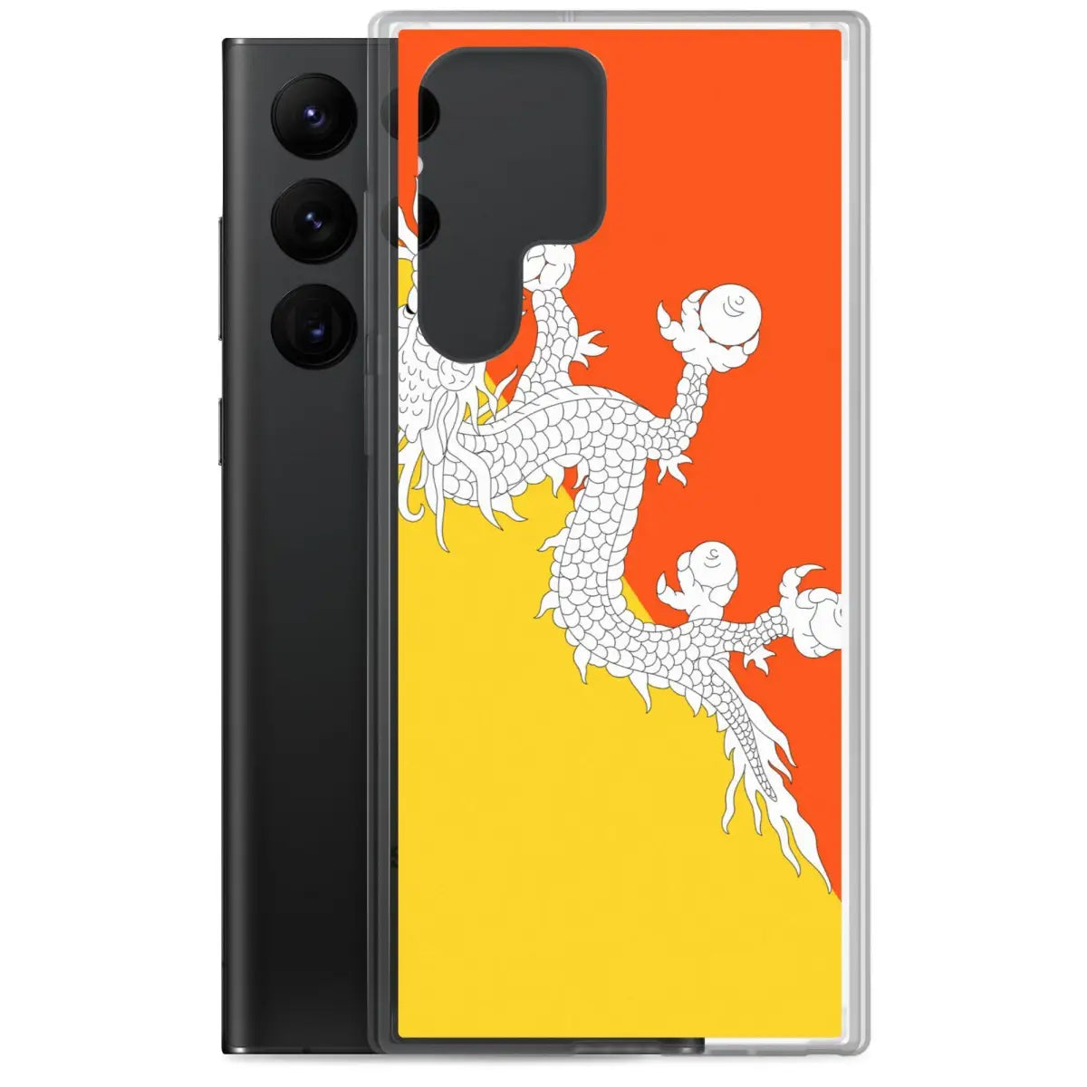 Coque téléphone drapeau du bhoutan - pixelforma