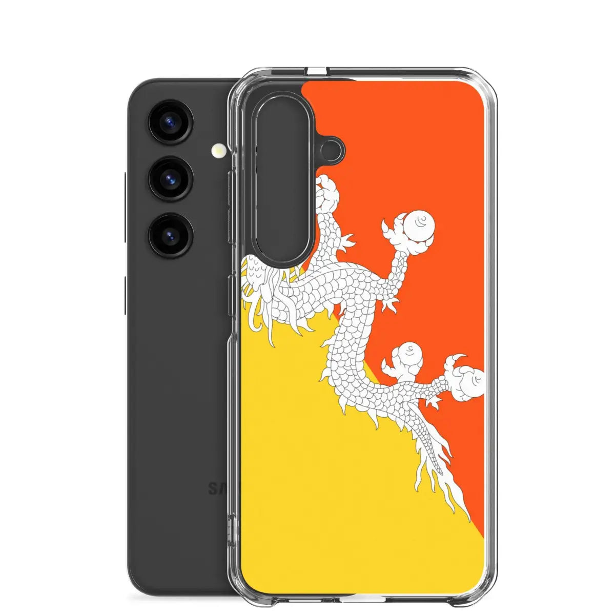 Coque téléphone drapeau du bhoutan - pixelforma