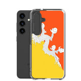 Coque téléphone drapeau du bhoutan - pixelforma