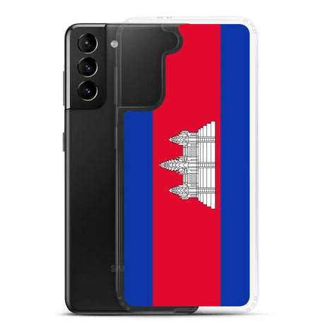 Coque téléphone drapeau du cambodge - pixelforma