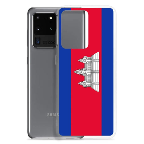 Coque téléphone drapeau du cambodge - pixelforma
