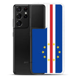 Coque téléphone drapeau du cap-vert - pixelforma