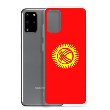 Coque téléphone drapeau du kirghizistan - pixelforma