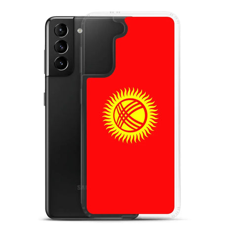 Coque téléphone drapeau du kirghizistan - pixelforma