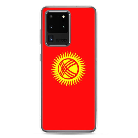 Coque téléphone drapeau du kirghizistan - pixelforma