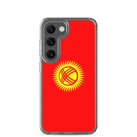 Coque téléphone drapeau du kirghizistan - pixelforma