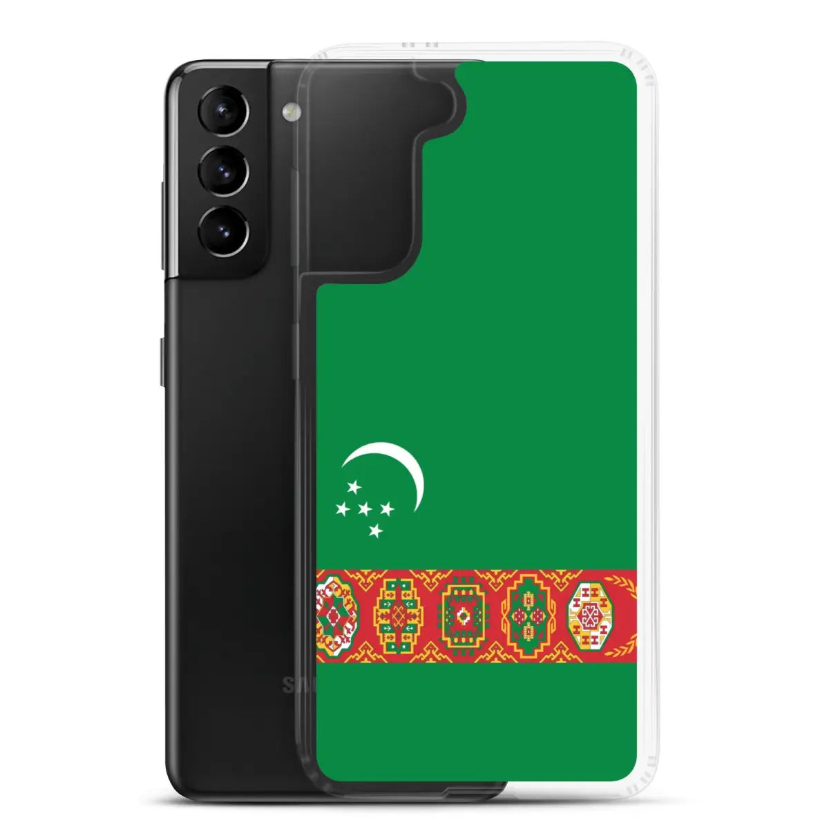 Coque téléphone drapeau du turkménistan - pixelforma