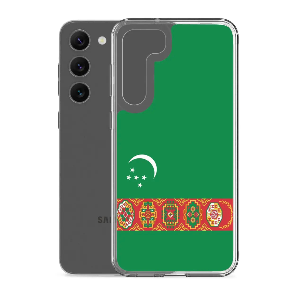Coque téléphone drapeau du turkménistan - pixelforma