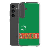 Coque téléphone drapeau du turkménistan - pixelforma