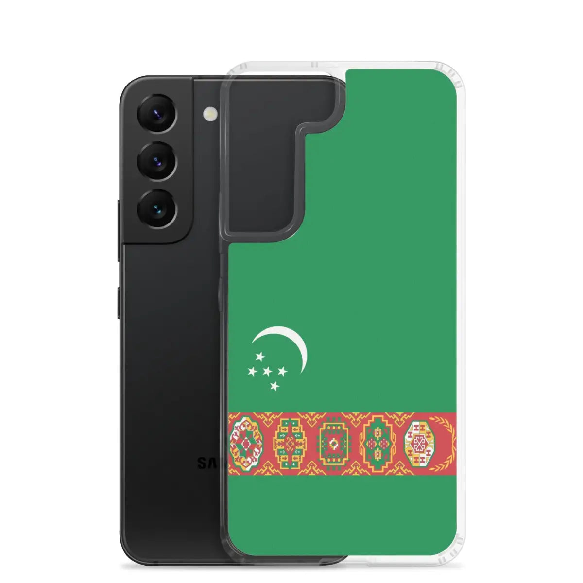 Coque téléphone drapeau du turkménistan - pixelforma