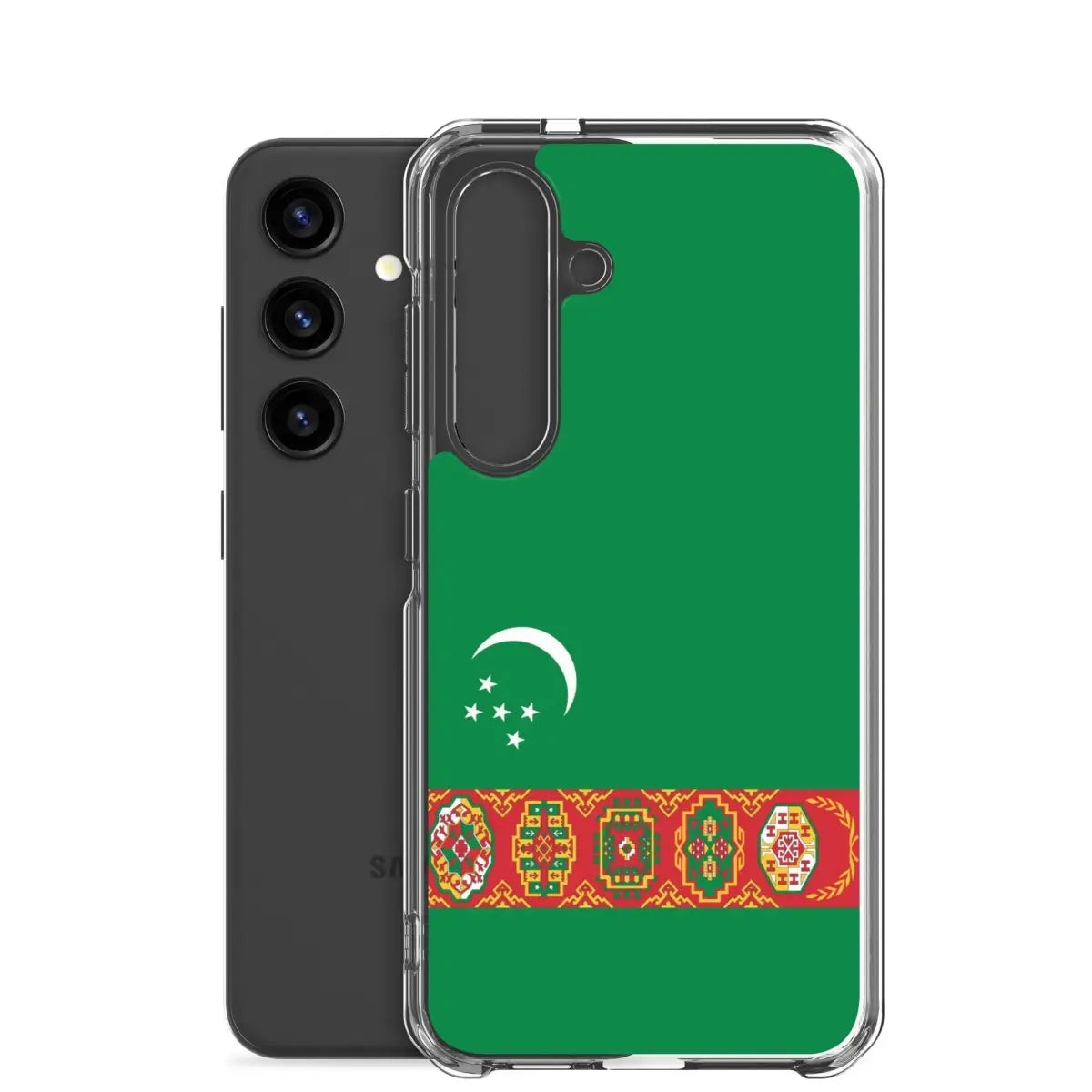 Coque téléphone drapeau du turkménistan - pixelforma