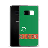 Coque téléphone drapeau du turkménistan - pixelforma