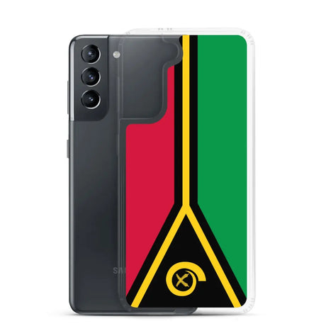 Coque téléphone drapeau du vanuatu - pixelforma