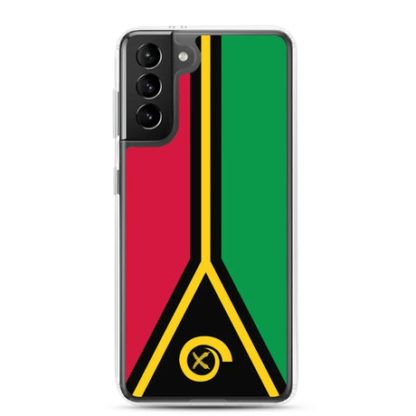 Coque téléphone drapeau du vanuatu - pixelforma