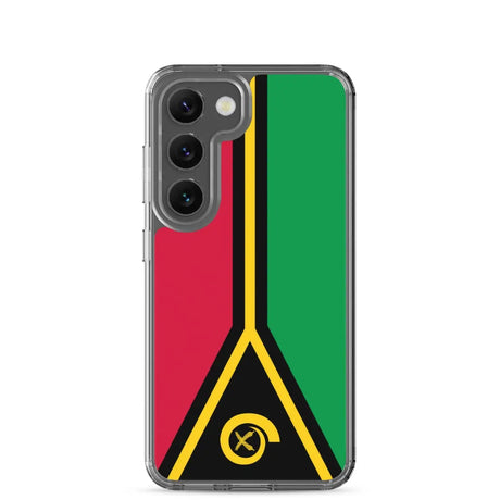 Coque téléphone drapeau du vanuatu - pixelforma