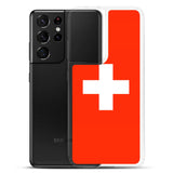 Coque Téléphone Drapeau et armoiries de la Suisse - Pixelforma