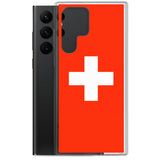 Coque Téléphone Drapeau et armoiries de la Suisse - Pixelforma