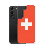 Coque Téléphone Drapeau et armoiries de la Suisse - Pixelforma