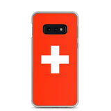 Coque Téléphone Drapeau et armoiries de la Suisse - Pixelforma